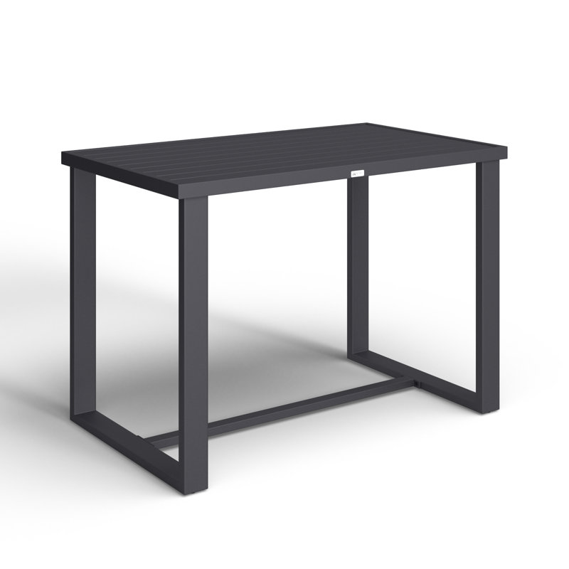 Elza 59'' Metal Outdoor Dining Table