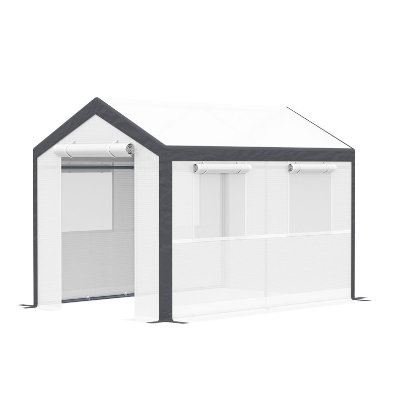 Maison de jardin extérieure 10 pi x 7 pi 7 po Walk-In Greenhouse
