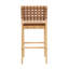 Tabourets de bar en cuir synthétique de hauteur d'assise 29 po Lingard