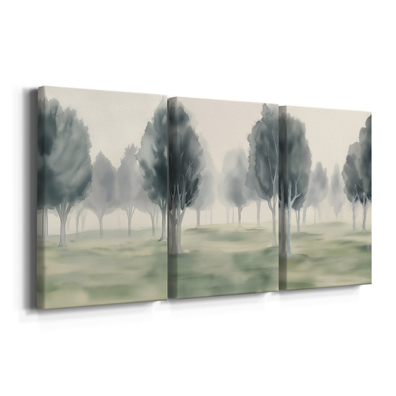 LANDSCAPES Series LXIV  -Custom Wrapped Gallery Canvas - 3 Pieces, 12" H x 24" W