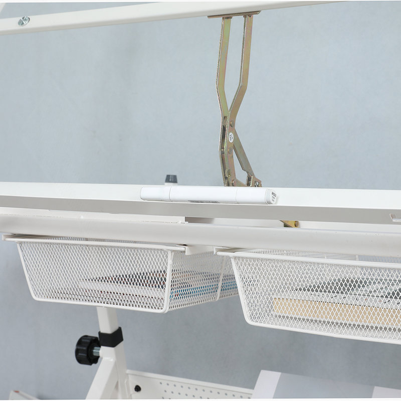 Adjustable Height Glass Drafting Table