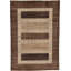 Tapis de la surface en laine brun/beige 6 pi 8 po x 9 pi 6 po one-of-kind à la main noué la new age Nash