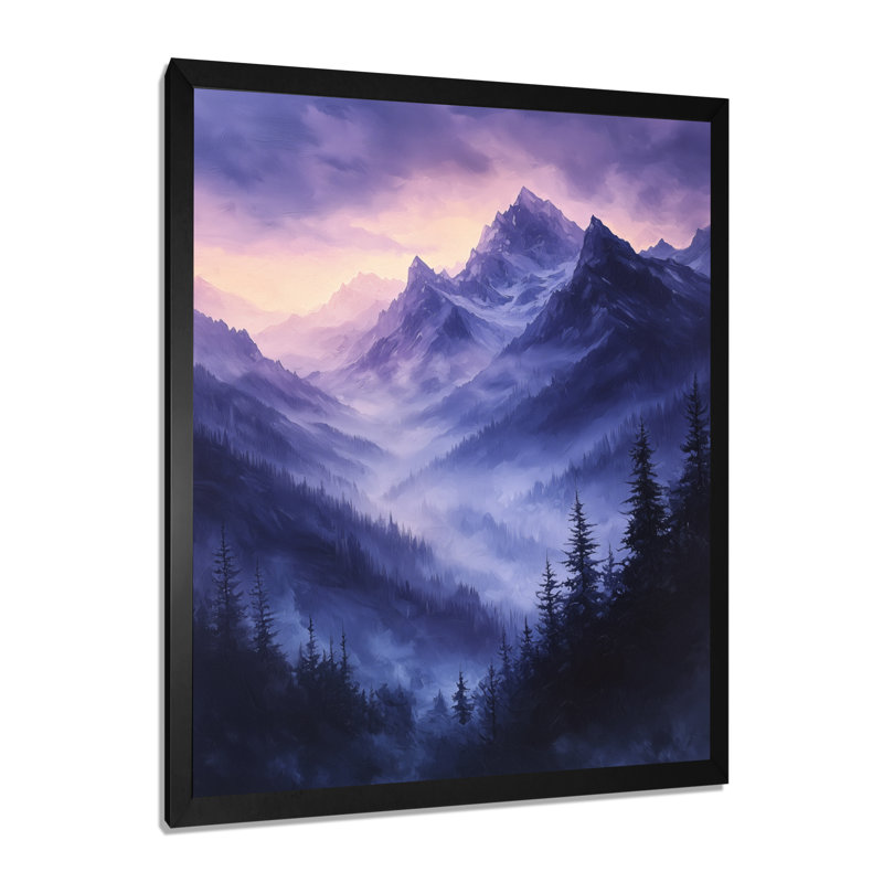 Gimar - paysages, impressions d'art mural, H 40 po x l 30 po, Picture Frame Print, Noir, noir, noir, noir