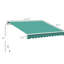 Auvent rétractable 10 pi x 8 pi pour terrasse, balcon, cour -. Et eau - avec cadre en aluminium et manivelle. Fixation multi-surfaces. Pare-soleil réglable. Réduit la chaleur. Emplacement polyvalent.