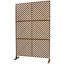 Écran d'intimité en métal 76 po H48 po - brun, rouille - pour terrasse, patio, balcon, pelouse, clôture de jardin Ps113 H 76 po en métal, brun autoportant extérieur et intérieur-124251268
