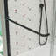 Porte de douche coulissante Bypass, 50 à 54 po x 70 po, verre trempé de 1/4 po, noir mat, rail, poignée en acier inoxydable, fuite, coulissement lisse, finition noire à assemblage rapide, matériaux de qualité, installation simple