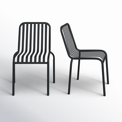 Abra Premium All-Weather Wicker Outdoor Stacking Dining Side Chair