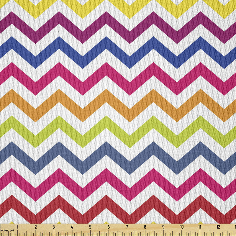 Daityn Chevron Fabric by The Yard Fabric
