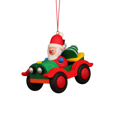 Ornament - Santa in Car