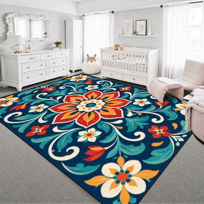 Faux Fur Abstract Rug