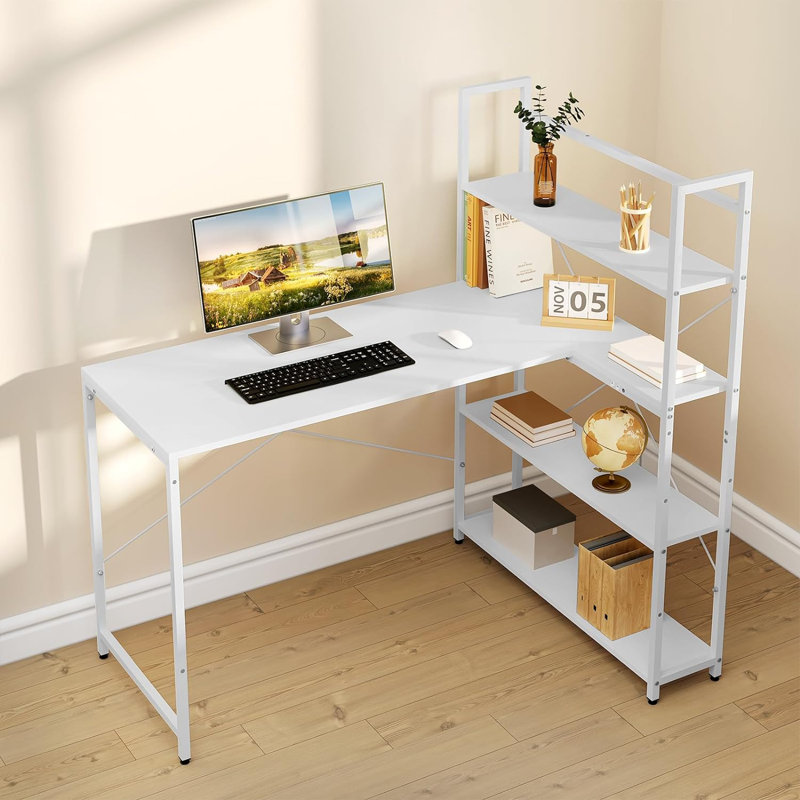 Aakeem L-Shaped Computer Table