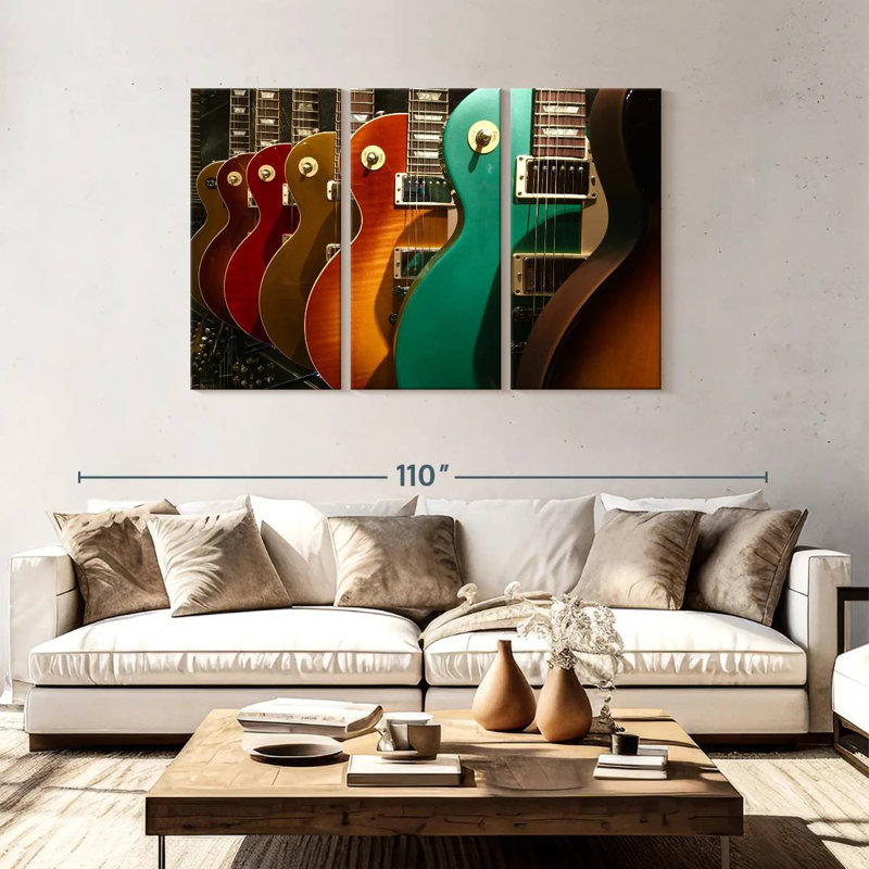 Abarca Electric Guitars Display, 48" H x 74" W