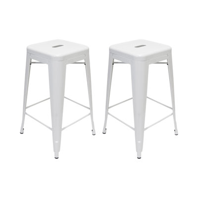 Crawford Steel Counter Stool with Steel Frame