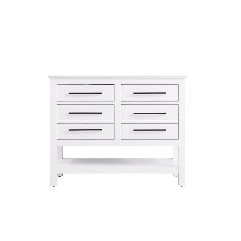Meuble-lavabo simple 42 po_Moderne_VF60542, Blanc