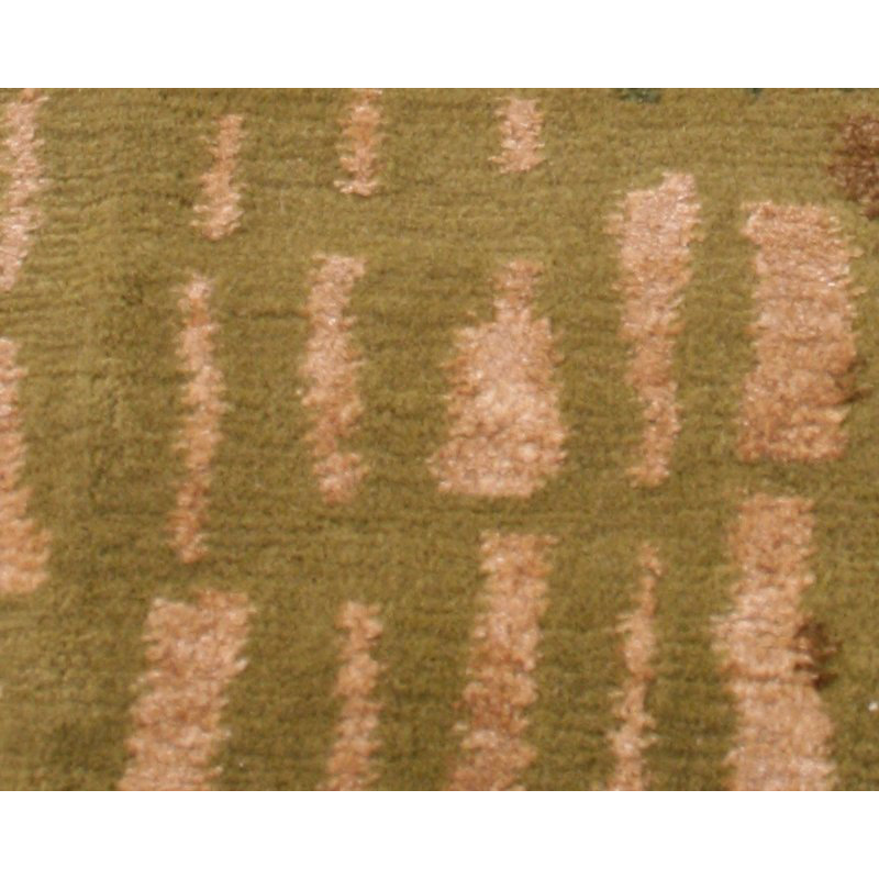 Prati Abstract Area Rug in Gold/Green, Rectangle 6' x 9'