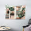 Highland Dunes Monstera Wall Hanging Tapestry Mid Century Boho Shapes Evergreen Pale Rust Brown-1239264067