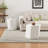 Zayd Modern MGO End Table Set With Geometric Design-1788012024