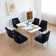 Chaise parsons en velours Springport