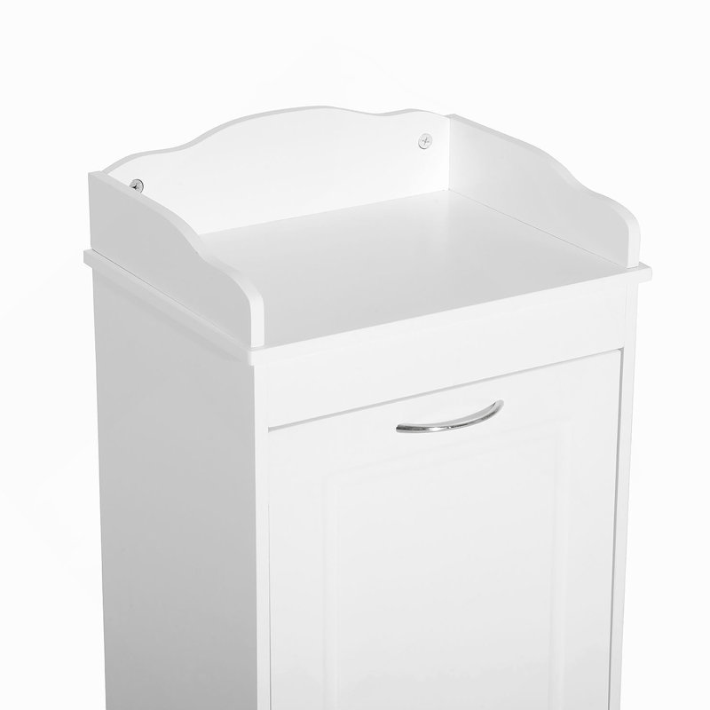 31" Tilt Out Laundry Hamper, Free Standing Home Organizer Hamper, Bathroom Storage Cabinet