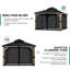 Moustiquaire pour pavillon de jardin Aoodor-95272006-95272002