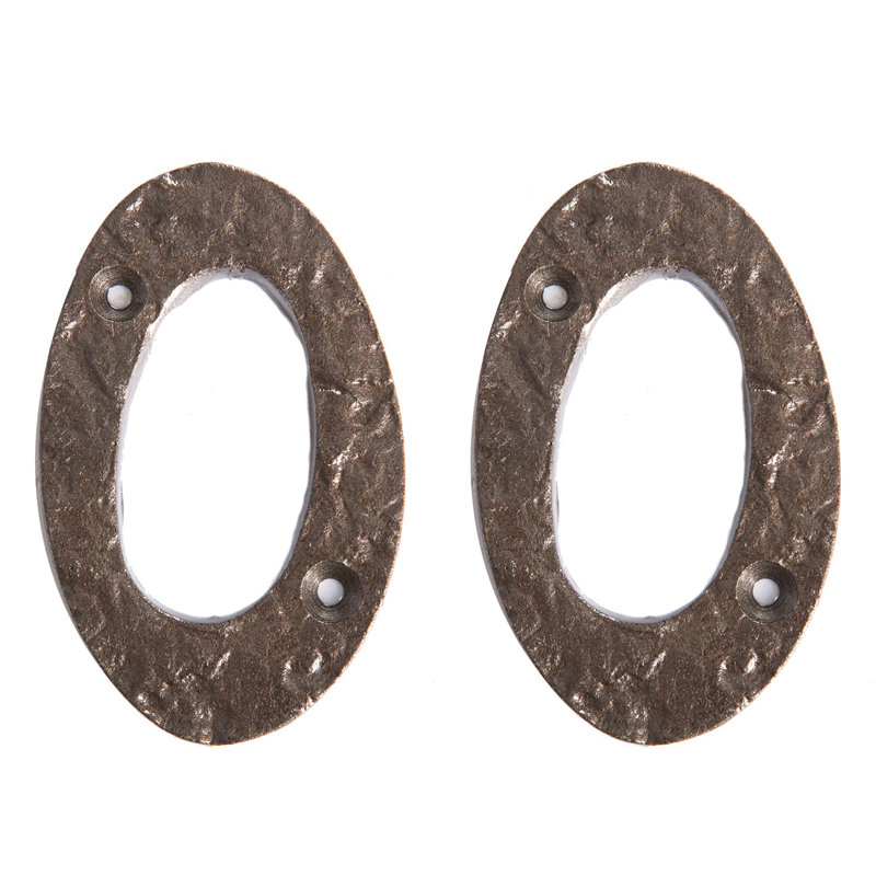 7.8cm H Iron House Number