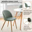 Chaise d'appoint rembourrée en velours Eurania-1191315496