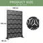 183cm H Freestanding Metal Room Divider Decorative Privacy Screen Garden Lattice Panel Trellis for Patio, Balcony, Backyard, Pool, Indoor Room-132790177-132790178