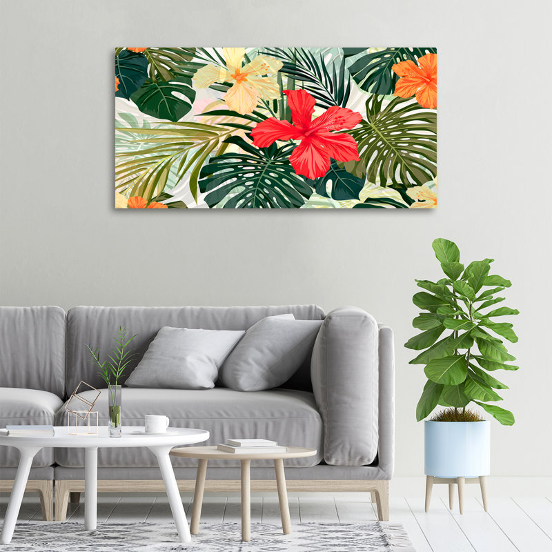 Hawaiian Flowers - Wrapped Canvas Print
