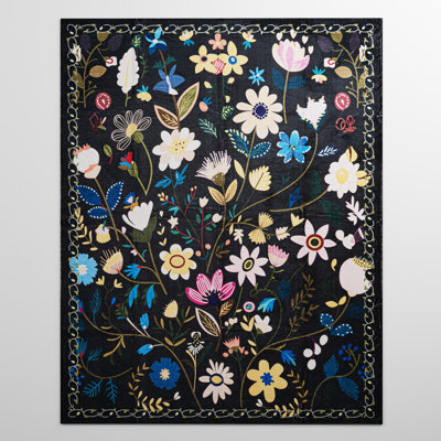 Nature Voja Non-Slip Machine Washable Colorful Modern Area Rug For Living Room, Hallway Runner, Entryway Rug