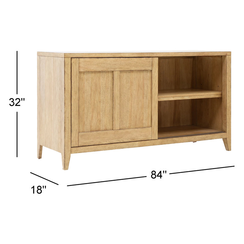 Buffet 2 portes Mya, Naturel, H 32 po x l 60 po x P 18 po