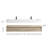 Alysa 71" Wall-Mounted Double Bathroom Vanity Set-71095533