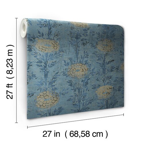 York Wallcoverings French Floral Double Roll & Reviews | Wayfair