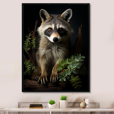 " Vibrant Raccoon Portrait "