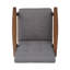 Fauteuil en lin capitonné 25,25 po Banju-33352923