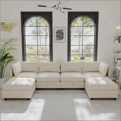 Canapé modulaire modulaire, siège convertible avec rangement, canapé-lit modulaire, combinaisons modulaires flexibles en tissu pour le salon