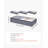 Under Bed Storage 90L Stackable Shoes Organization Box with Clear Lid 2 Pack