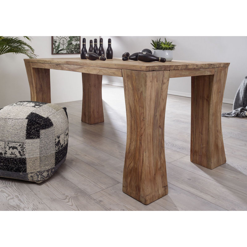 Bassano Teak Solid Wood Dining Table, H78 x L200 x W100cm