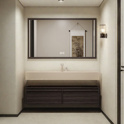 Retro high-end and simple bathroom cabinet