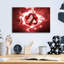 «Crypto Eclipse Avalanche Avax», art mural en verre acrylique-41595506
