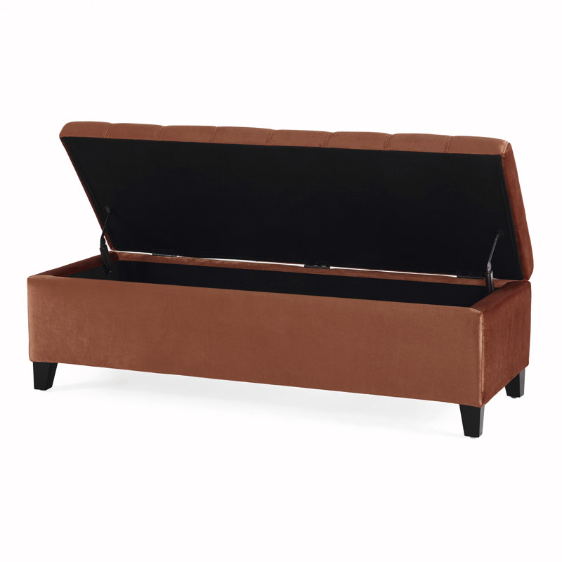 Banc de rangement rabattable, Rosé