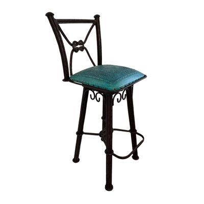 Maegan Swivel Yes Stool with Metal Frame
