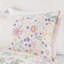 Édredon réversible en coton mauve réversible avec 4 pièces et imprimé girafe jungle - coton, preuve, rembourrage