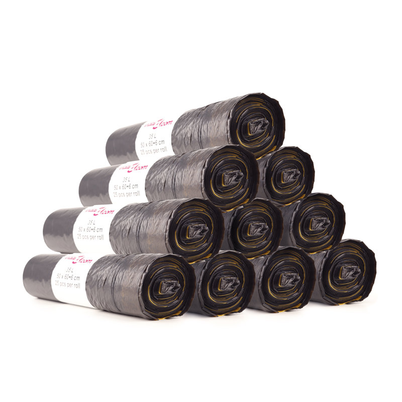 35L Plastic Trash Bags - 250 Count