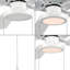 Ventilateur de plafond à DEL 1 lumière Edgelit-2139816451