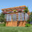 Backyard Discovery Poppy 11' x 7' Cedar Wood and Polycarbonate Walk-In Outdoor Greenhouse Kit with PowerPort
