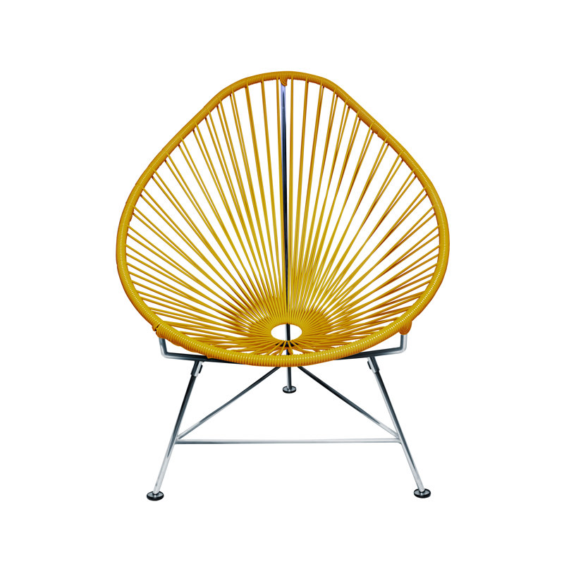 Chaise de jardin, Caramel / chrome