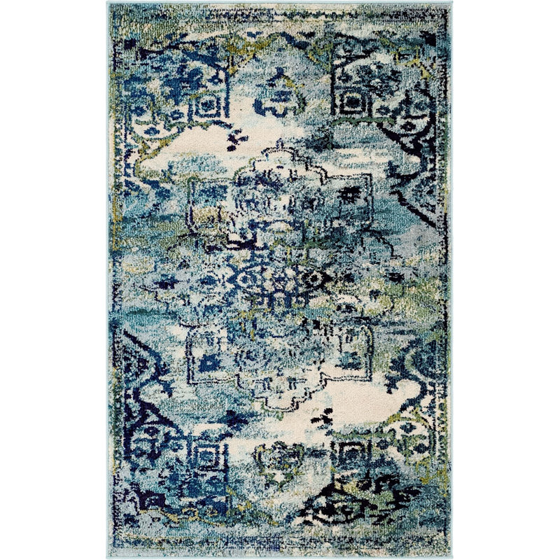 Tapis traditionnel Traditional Dauphine, Rectangle 3 pi 3 po x 5 pi 3 po
