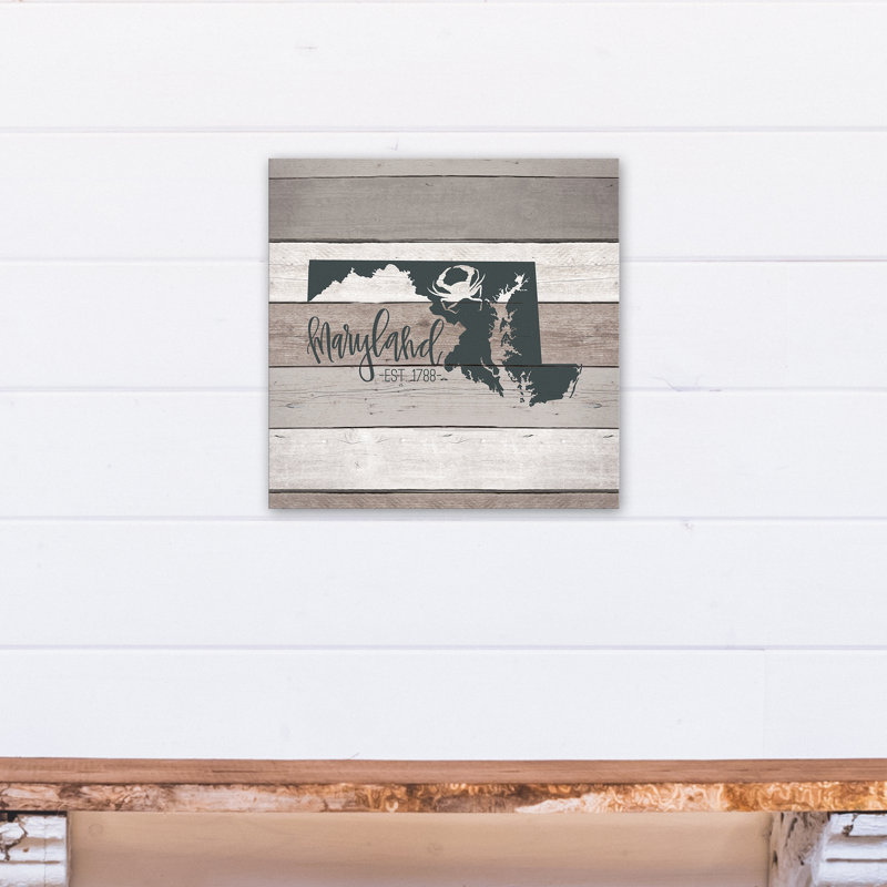 Marylandabli - Art textuel sur toile tendue