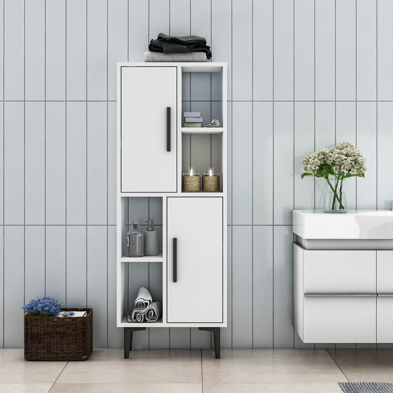 Templin Bathroom Storage, White