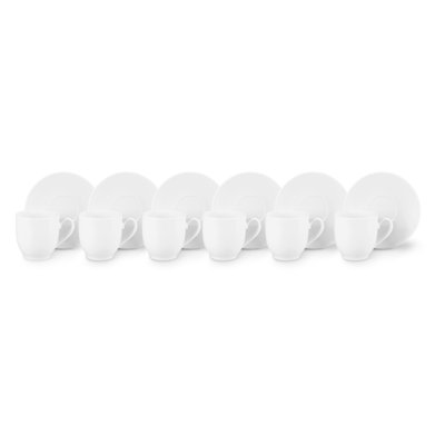 Simple White Porcelain Coffee Cup